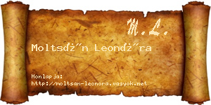 Moltsán Leonóra névjegykártya